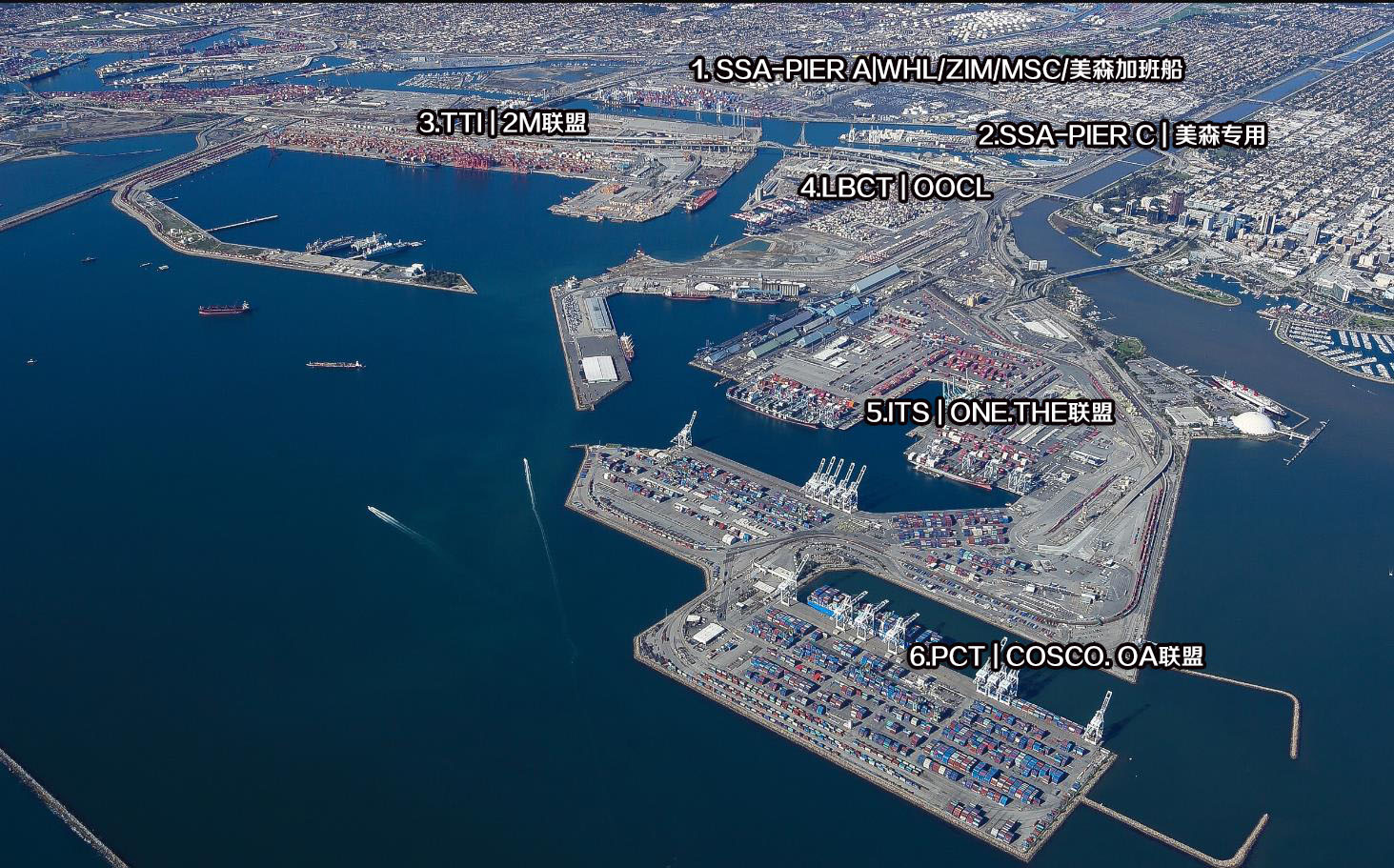 长滩港口地图
